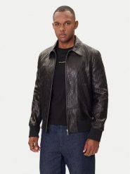 KARL LAGERFELD Kurtka skórzana 555000 554400 Czarny Regular Fit. Czarne kurtki KARL LAGERFELD, m, bez wzorów, ze skóry, bez kaptura. Za 3,749.00 zł.