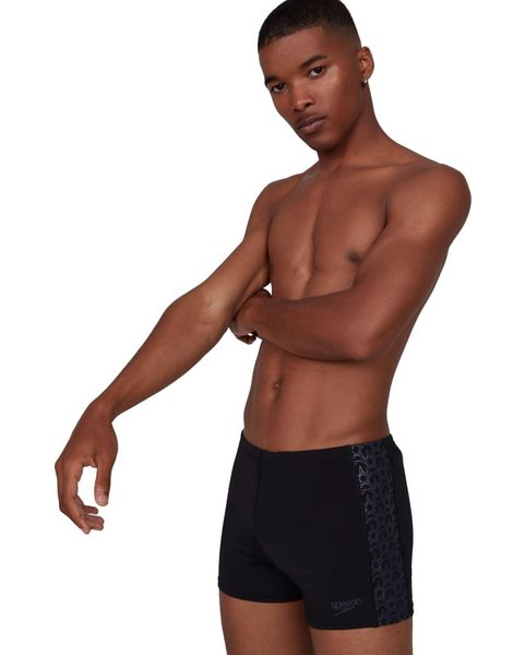 Bokserki kąpielowe męskie Speedo Boomstar Splice Aquashort. Czarne slipy i bokserki Speedo, l, bez wzorów, z materiału. Za 79.99 zł.