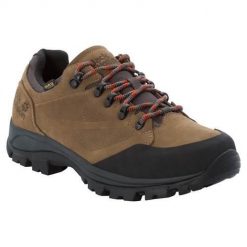 Buty trekkingowe męskie Jack Wolfskin Rebellion Texapore Low. Brązowe buty trekkingowe Jack Wolfskin, bez wzorów, z materiału, bez zapięcia, trekkingowe. Za 889.99 zł.
