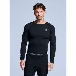 Koszulka termiczna - Męska - Czarna. Czarne bielizna termoaktywna POEDERBAAS, na zimę, m, bez wzorów, z materiału, bez ramiączek, snowboardowy. Za 199.42 zł.