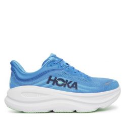 Buty do biegania Hoka. Niebieskie buty do biegania HOKA, bez wzorów, bez zapięcia, do biegania. Za 799.99 zł.