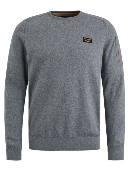 PME Legend Sweter w kolorze szarym rozmiar: XL. Szare swetry nierozpinane PME Legend, xl, bez wzorów, z bawełny, bez kołnierzyka, bez ramiączek. Za 228.38 zł.