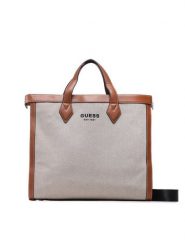 Guess Torba New Wanderluxe HMNEWW P3236 Beżowy. Brązowe torby na ramię Guess, z aplikacjami, z materiału, na ramię, bez dodatków. Za 549.99 zł.