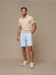 Szorty jeansowe jogger - błękitny. Niebieskie krótkie spodenki sportowe Sinsay, l, bez wzorów, z jeansu. W wyprzedaży za 29.99 zł.