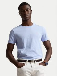 Polo Ralph Lauren T-Shirt 710671438528 Niebieski jasny Regular Fit. Niebieskie koszulki polo Polo Ralph Lauren, m, bez wzorów, z bawełny, bez kołnierzyka, bez ramiączek. Za 379.99 zł.