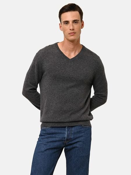 Just Cashmere Kaszmirowy sweter "Walt" w kolorze antracytowym rozmiar: L. Czarne swetry nierozpinane Just Cashmere, l, bez wzorów, z kaszmiru, bez kołnierzyka, bez ramiączek. Za 410.94 zł.