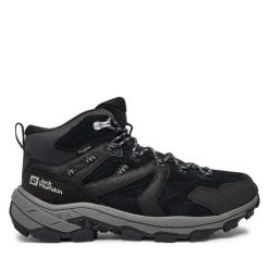 Trekkingi Jack Wolfskin. Szare buty trekkingowe Jack Wolfskin, bez wzorów, bez zapięcia. Za 599.99 zł.