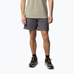 Spodenki trekkingowe męskie Columbia Meridian Creek. Szare szorty Columbia, m, bez wzorów, sportowe. Za 189.99 zł.