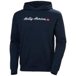 Bluza Helly Hansen Core Graphic. Niebieskie bluzy Helly Hansen, m, bez wzorów, bez kaptura. W wyprzedaży za 342.40 zł.