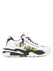 Versace Jeans Couture Sneakersy 78YA3SI5 Biały. Białe buty sportowe casual Versace Jeans Couture, bez wzorów, z jeansu, bez zapięcia. Za 1,469.00 zł.