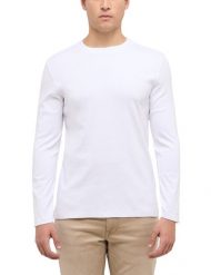 Męski Longsleeve Mustang Style Arlington Bright White 1016875 2007. Białe bluzki z długim rękawem Mustang, m, bez wzorów, bez kołnierzyka, bez ramiączek. Za 109.99 zł.