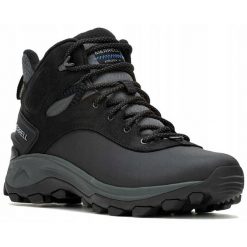 Buty trekkingowe dla mężczyzn Merrell Kiruna. Czarne trekkingi Merrell, bez wzorów, bez zapięcia. Za 599.00 zł.