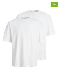Jack & Jones Koszulki (2 szt.) "Jjebradley" w kolorze białym rozmiar: XXL. Białe bezrękawniki Jack & Jones, xxl, bez wzorów, z bawełny, bez kołnierzyka, bez ramiączek. Za 104.95 zł.