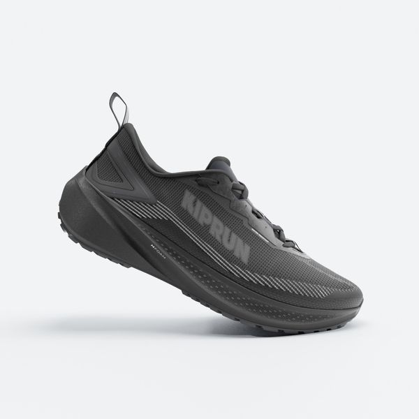 Buty do biegania męskie Kiprun 500 WR. Czarne buty do biegania KIPRUN, bez wzorów, bez zapięcia, do biegania. Za 359.99 zł.