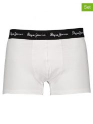 Pepe Jeans Bokserki (3 pary) w kolorze czarnym, szarym i białym rozmiar: XL. Białe bokserki Pepe Jeans, xl, bez wzorów, z jeansu. Za 75.16 zł.