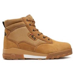 Trapery męskie, Fila Grunge II Mid. Brązowe trapery Fila, z gumy, bez zapięcia. Za 409.99 zł.