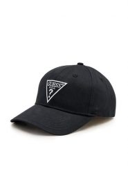 Guess Czapka z daszkiem Z4YZ00 WFKN0 Czarny. Czarne czapki z daszkiem Guess, z aplikacjami, z materiału. Za 79.99 zł.