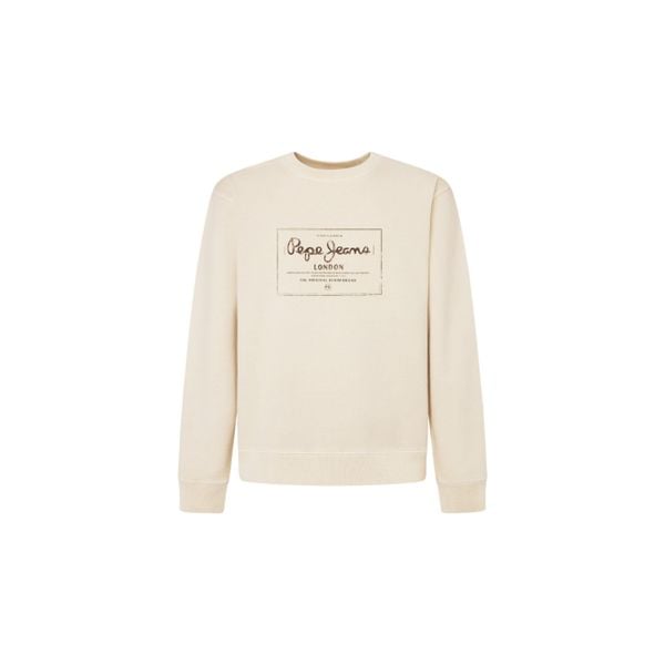 Bluza Pepe Jeans Simon. Białe bluzy Pepe Jeans, m, bez wzorów, z jeansu, bez kaptura. W wyprzedaży za 254.30 zł.