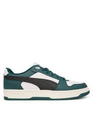 Puma Sneakersy Rebound Slam Lo 407169 05 Zielony. Zielone buty sportowe casual Puma, bez wzorów, ze skóry, bez zapięcia. Za 269.99 zł.