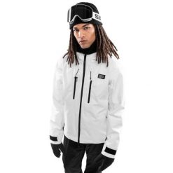 Kurtka snowboardowa męska W5 Megeve. Białe kurtki SIROKO, m, bez wzorów, z hardshellu, bez kaptura. Za 763.00 zł.