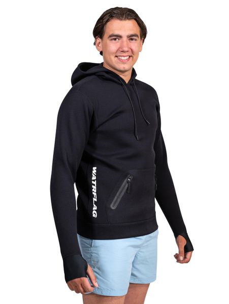 Męska bluza sporty wodne Watrflag Macumba czarny. Czarne bluzy z kapturem WATRFLAG, l, bez wzorów, z neoprenu, z kapturem. Za 339.00 zł.