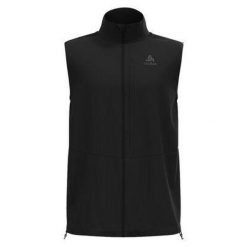 Kamizelka męska ODLO Zeroweight Warm Vest. Czarne kurtki do biegania ODLO, m, bez wzorów, bez kaptura, do biegania. W wyprzedaży za 397.00 zł.