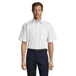 Koszula Biznesowa Bristol Plain Poplin Unisex Dla Dorosłych. Białe koszule SOL'S, m, bez wzorów, z bawełny, bez kołnierzyka, bez ramiączek. Za 115.99 zł.