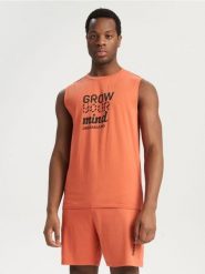 Piżama - żółty. Żółte piżamy Sinsay, l, bez wzorów, z bawełny, bez ramiączek. Za 39.99 zł.