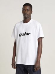 G-Star Koszulka w kolorze białym rozmiar: L. Białe bezrękawniki G-Star, l, bez wzorów, z bawełny, bez kołnierzyka, bez ramiączek. Za 97.28 zł.