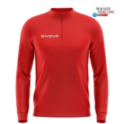 Bluza piłkarska dla dorosłych Givova Maglia Tecnica czerwona. Czerwone bluzy Givova, m, bez wzorów, z poliesteru, bez kaptura. Za 125.80 zł.