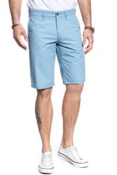 SPODENKI MUSTANG Classic Chino Short 1007384 5124. Niebieskie szorty Mustang, m, bez wzorów, z materiału. Za 144.99 zł.