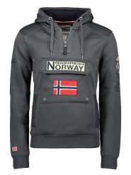Geographical Norway Bluza "Gymclass" w kolorze antracytowym rozmiar: L. Czarne bluzy Geographical Norway, l, bez wzorów, z kapturem. Za 134.53 zł.