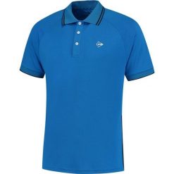 Koszulka sportowa męska Dunlop Club Polo Shirt. Niebieskie koszulki polo Dunlop, m, bez wzorów, bez kołnierzyka, bez ramiączek. Za 159.99 zł.