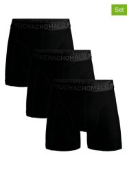 Muchachomalo Bokserki (3 pary) w kolorze czarnym rozmiar: L. Czarne bokserki MUCHACHOMALO, l, bez wzorów. Za 109.95 zł.