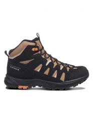 Icepeak Botki trekkingowe "Aura" w kolorze czarno-jasnobrązowym rozmiar: 43. Brązowe buty trekkingowe Icepeak, bez wzorów, z materiału, bez zapięcia. Za 232.23 zł.