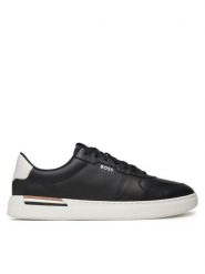 BOSS Sneakersy Clint 50542538 Czarny. Czarne buty sportowe casual Boss, bez wzorów, ze skóry, bez zapięcia. Za 679.99 zł.