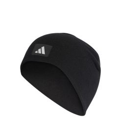 Czapka Fleece. Czarne czapki zimowe Adidas, bez wzorów, z materiału. Za 79.95 zł.