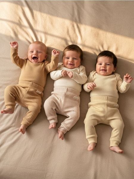 Prążkowane legginsy 3 pack - kremowy. Białe legginsy długie sportowe Sinsay, l, bez wzorów, prążkowane. Za 29.99 zł.