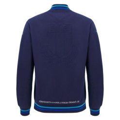 Kurtka dresowa Włochy 2024. Niebieskie kurtki Macron, bez wzorów, z dresówki, bez kaptura. Za 428.50 zł.