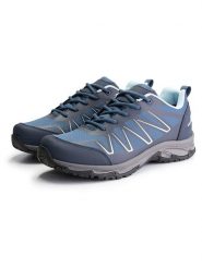 TRAVELIN' Buty trekkingowe "Morke" w kolorze granatowym rozmiar: 43. Niebieskie buty trekkingowe Travelin', bez wzorów, z materiału, bez zapięcia. Za 304.99 zł.