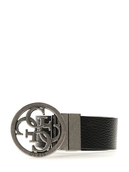Guess Pasek BM7885 P6235 Czarny. Czarne paski Guess, z aplikacjami, ze skóry. Za 284.99 zł.