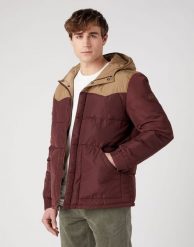 WRANGLER PUFFER JACKET MĘSKA KURTKA ZIMOWA CIEPŁA W40A016299. Kurtki Wrangler, na zimę, m, bez wzorów, bez kaptura. Za 289.99 zł.