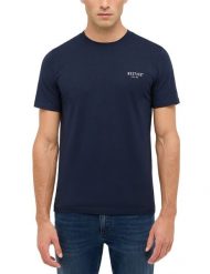 Męski T-Shirt Mustang Style Austin Dark Sapphire 1017134 4136. Niebieskie t-shirty Mustang, m, bez wzorów, bez kołnierzyka, bez ramiączek. Za 69.99 zł.