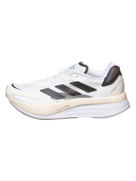 Adidas Buty "Adizero Boston 10" w kolorze białym do biegania rozmiar: 42 2/3. Białe buty do biegania Adidas, bez wzorów, bez zapięcia, do biegania. Za 323.99 zł.