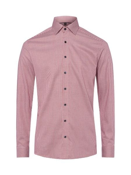 Finshley & Harding Męska koszula biznesowa Mężczyźni Modern Fit Bawełna czerwony|biały w kratkę, 40. Białe koszule Finshley & Harding, m, bez wzorów, z bawełny, bez kołnierzyka, bez ramiączek. Za 159.95 zł.