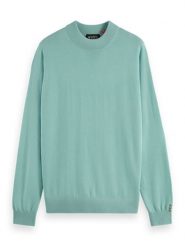 Scotch & Soda Sweter w kolorze turkusowym rozmiar: L. Niebieskie swetry nierozpinane Scotch & Soda, l, bez wzorów, z wełny, bez kołnierzyka, bez ramiączek. Za 228.38 zł.