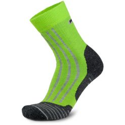 Skarpety trekkingowe męskie Meindl MT6 Men z wełną Merino. Zielone skarpety MEINDL, bez wzorów, z wełny. Za 96.00 zł.