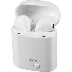 Media-tech R-Phones TWS MT3589W Biały Słuchawki True Wireless. Białe słuchawki bezprzewodowe Media-Tech. Za 50.25 zł.