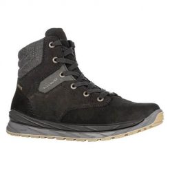 Buty trekkingowe męskie Lowa Furato Gtx. Czarne buty trekkingowe Lowa, bez wzorów, z materiału, bez zapięcia. Za 827.00 zł.