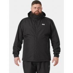 Kurtka przeciwdeszczowa męska Helly Hansen DUBLINER INSULATED. Czarne kurtki przeciwdeszczowe Helly Hansen, m, bez wzorów, z syntetyku, bez kaptura. Za 583.20 zł.